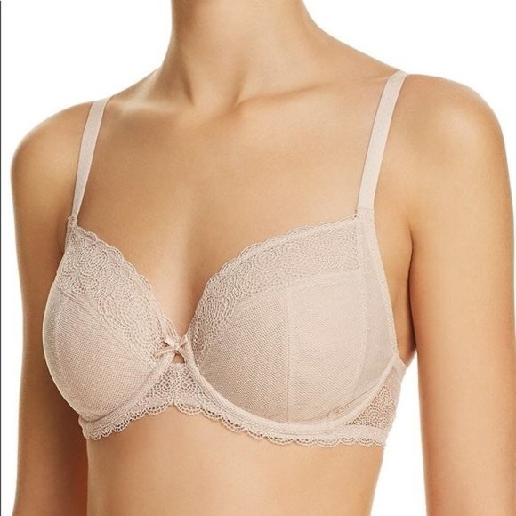 Chantelle Le Marais Lace Unlined Underwire Nude - Picture 1 of 5